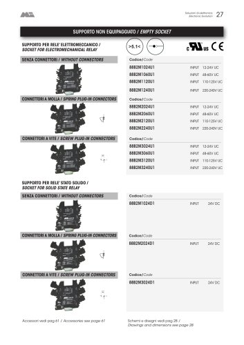 SOCKET FOR ELECTROMECHANICAL RELAY