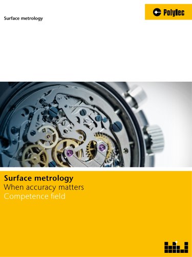 3D surface characterization using whitelight-interferometry - areal and 3D, non-contact