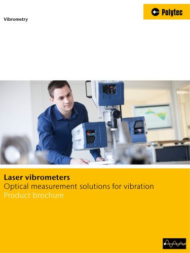 Brochure Laser Doppler Vibrometers | Laser sensors for acoustics, dynamics and vibration measurement