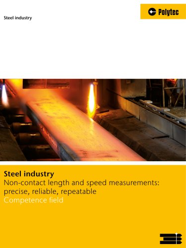 Sensor solutions for steel and metals industry | Laser precise measurement of length and speed