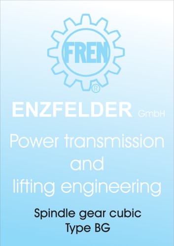 ENZFELDER GmbH spindle gear cubic BG type