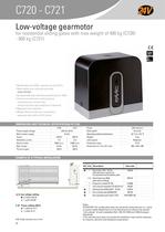 Automated systems for gates and barriers  C721 - 24V