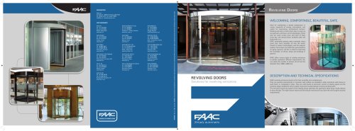 Entrances and automatic doors  Revolving door GS KRYSTAL