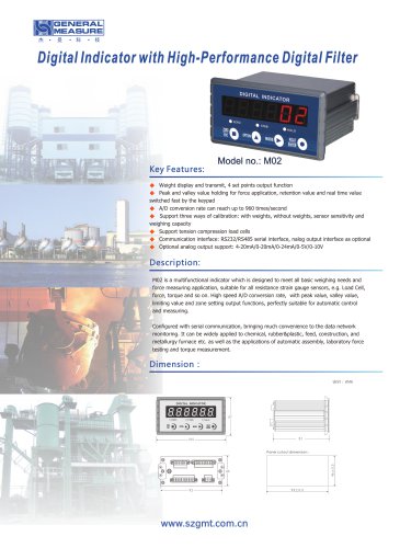 GM high-speed weighing indicator