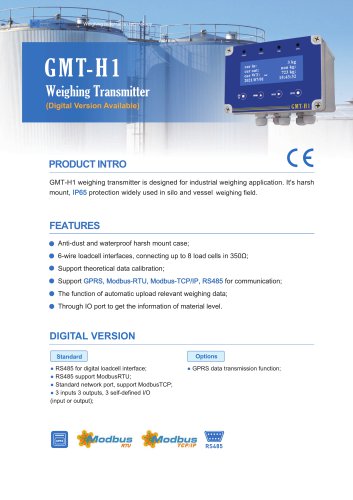 Weighing Transmitter GMT-H1