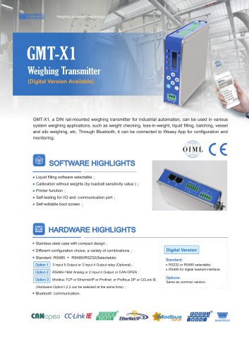 Weighing Transmitter GMT-X1