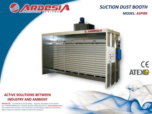 Suction dust booths - ASPIRE