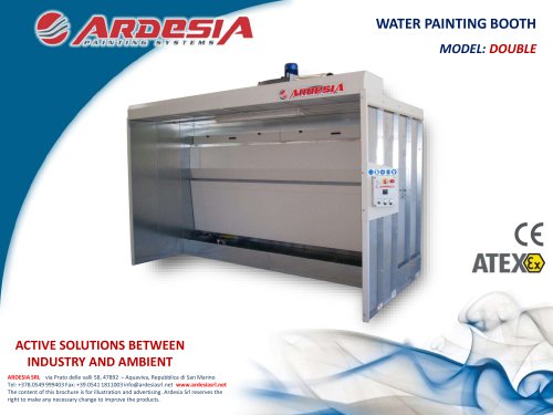 Water painting booths - DOUBLE