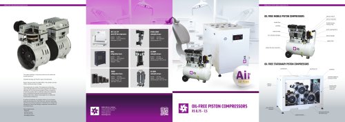 Oil free piston compressors XS 0,75-7,5