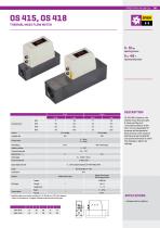Thermal mass flow meter OS 415, OS 418