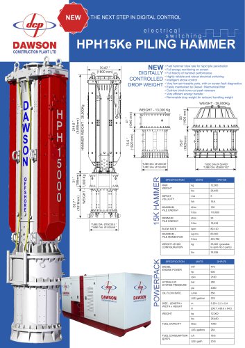 HPH15Ke PILING HAMMER