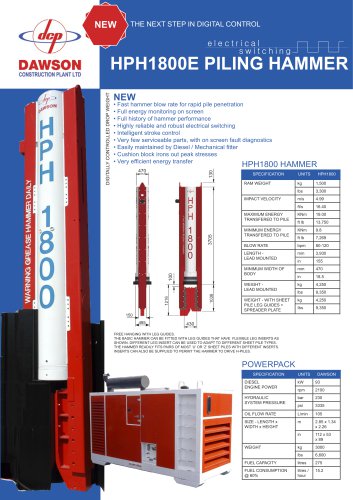 HPH1800E PILING HAMMER