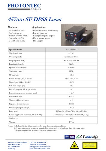 Blue solid state lasers