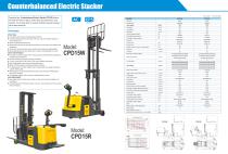 XILIN Counterbalanced Electric Stacker ( 1500 kg | CPD) for Warehouse