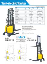 XILIN Semi-electric Stacker (1000-1500 kg | CDDB) for Warehouse