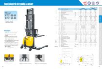 XILIN / Semi-electric Straddle Stacker / CTD10B-III CTD15B-III