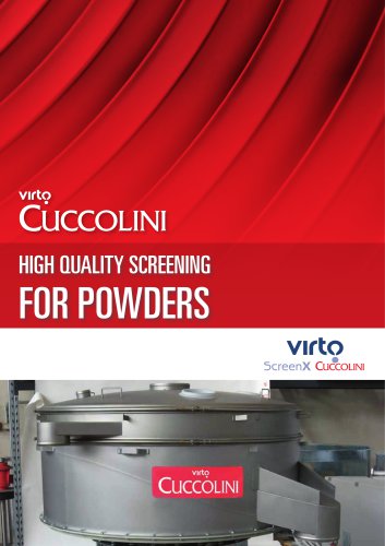 CUCCOLINI MACHINES FOR POWDERS