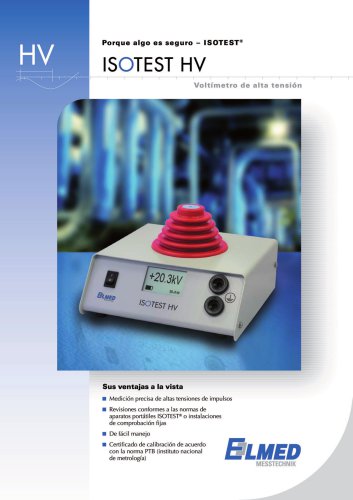 Voltímetro de alta tension para detector de porosidad ISOTEST® HV