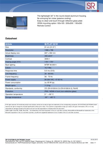 M-FLAT 32/W