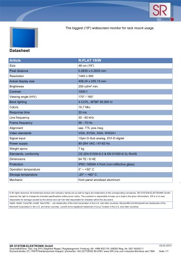 R-FLAT 19/W