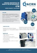Datas tecnicas Cámara neumática de ensayo de estanqueidad – CTE-2