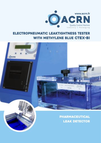 Methylene blue pharmaceutical electro-pneumatic leak detector CTEX-Bi