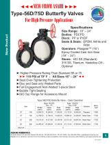 Type-56D/75D Butterfly Valves