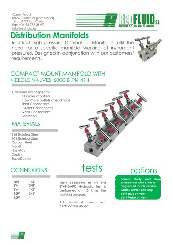 Distribution Manifolds