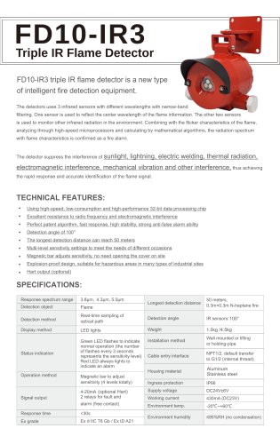 FD10-IR3 Triple IR Flame Detector