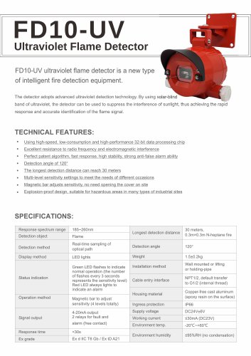 FD10-UV Ultraviolet Flame Detector