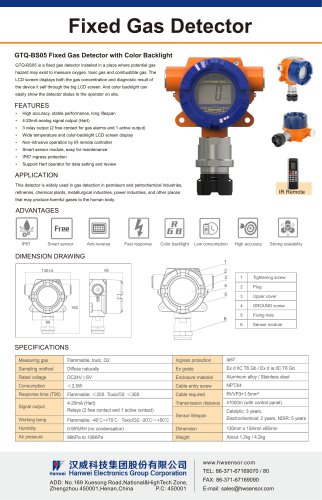 GTQ-BS05 Fixed Gas Detector