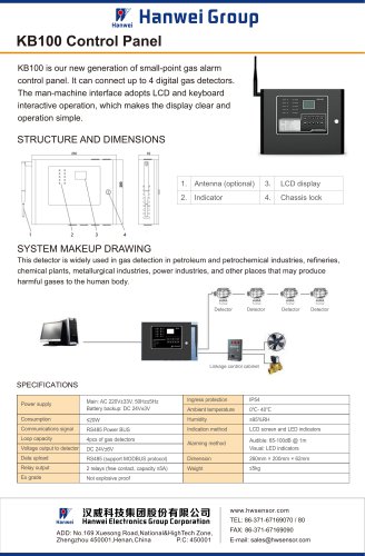 KB100 Gas Control Panel