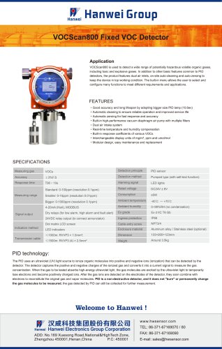 VOCScan800 Fixed VOC Detector