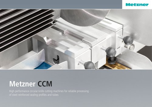 Metzner CCM Series - Circular Knife Cutting Machines for steel-reinforced profiles and hoses