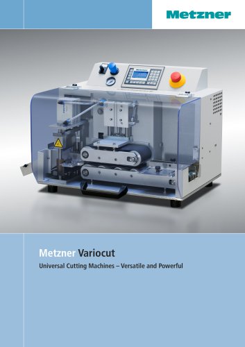 Metzner Variocut Series - Cutting Machine