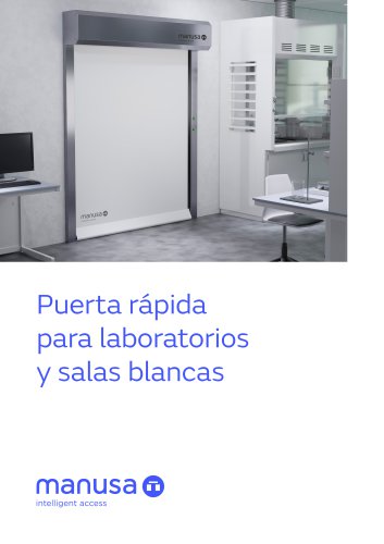 Puerta r&aacute;pida para laboratorios y salas blancas 