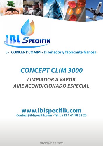 CLIM 3000 - LIMPIADOR A VAPOR AIRE ACONDICIONADO ESPECIAL