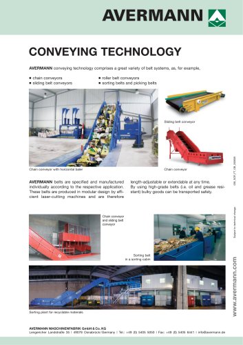 Conveying technology