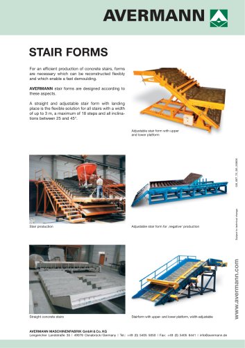 Stairs forms