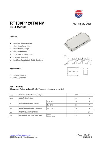 RT100PI120T6H-M IGBT module