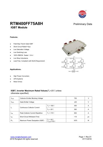 RTM400FF75A8H IGBT Module