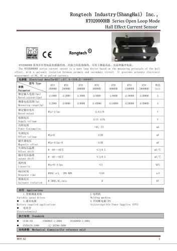 RTO20000HB split core current sensor