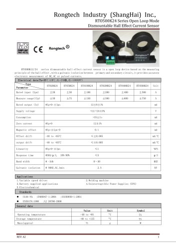 RTO500K24 split core current sensor