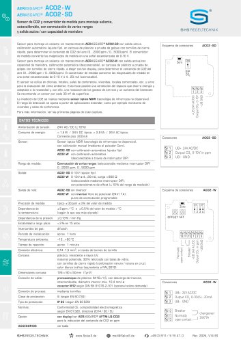 AERASGARD® ACO2 - W AERASGARD® ACO2 - SD