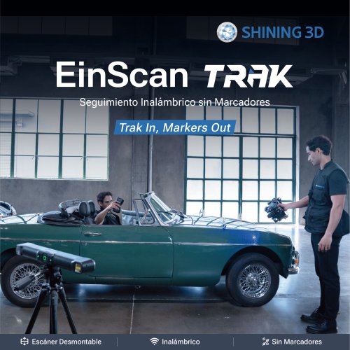 EinScan Trak | Seguimiento Inal&aacute;mbrico sin Marcadores