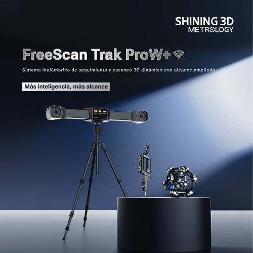 FreeScan Trak ProW+ | Sistema inalámbrico 3D con tracker dinámico y escaneo de rango ampliado
