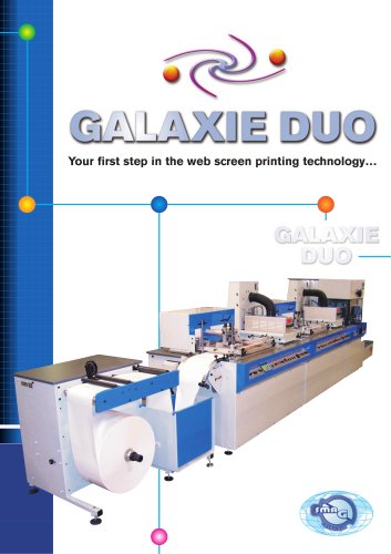 Flat bed silkscreen press GALAXIE DUO