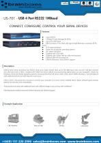 US-701 4 Port RS232 USB to Serial Server