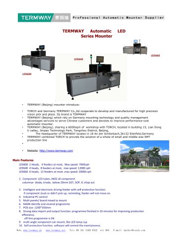 TERMWAY Automatic LED mounter introduce