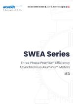 SWEA Series (IE3) Premium Efficiency Three Phase Asynchronous Induction Aluminum Motor